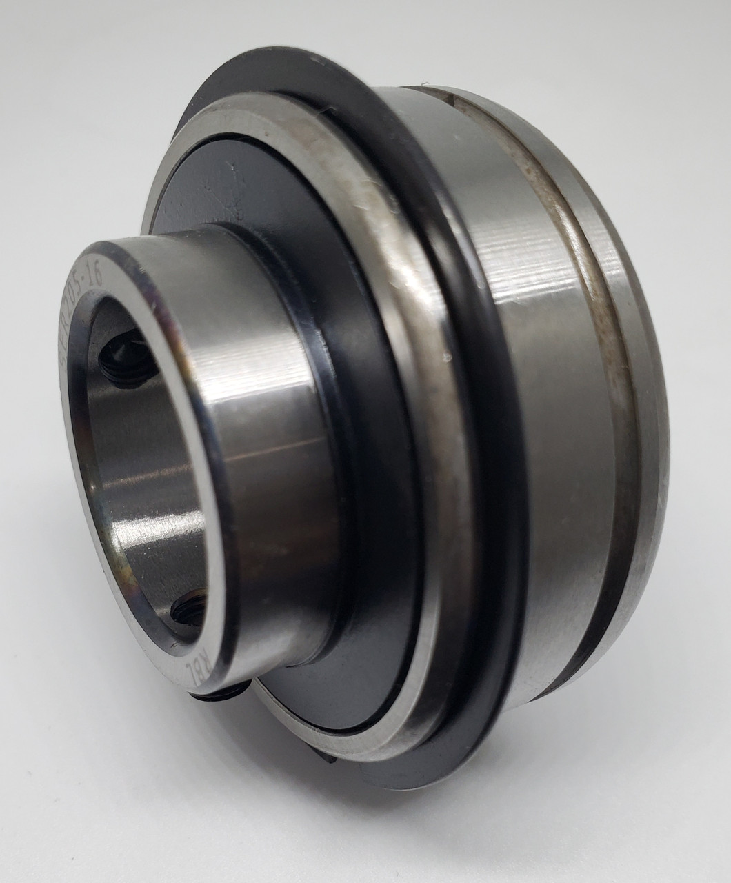 7620DLG GENERIC 1.25x2.562x0.75/1.42 Normal duty bearing insert with a parallel outer race, snap ring and groove with grubscrew locking - Imperial Thumbnail